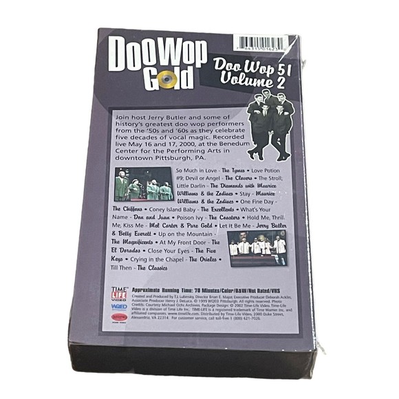 Time Life Doo Wop Gold VHS Tapes Doo Wop 51 Volume 1  Volume 2 New Sealed Lot - Picture 5 of 5